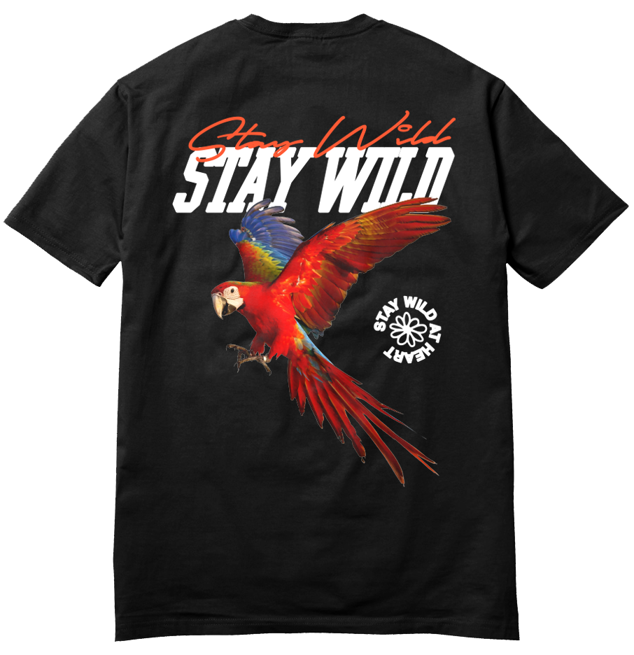 Stay Wild T-Shirt Black