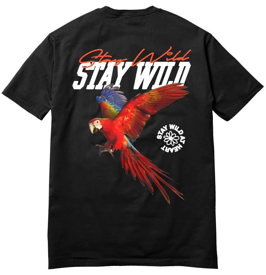 Stay Wild T-Shirt Black