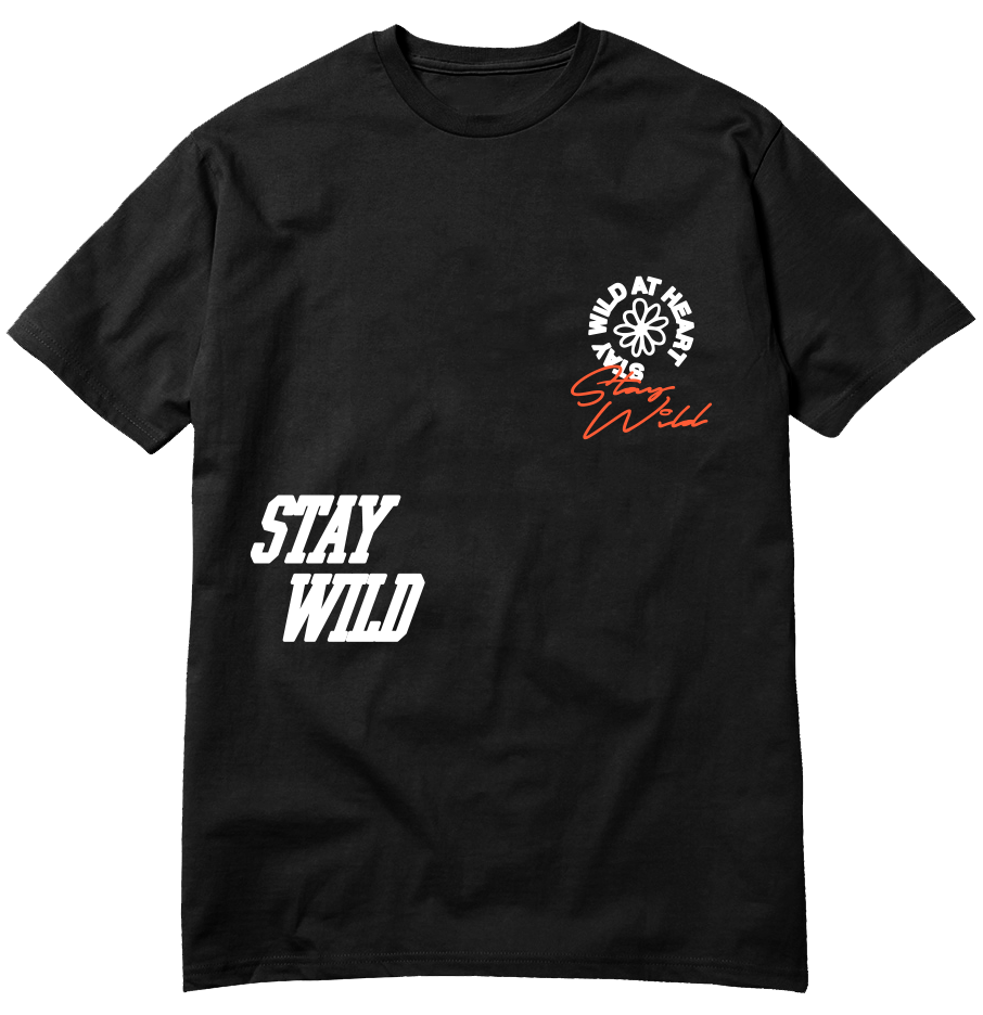 Stay Wild T-Shirt Black